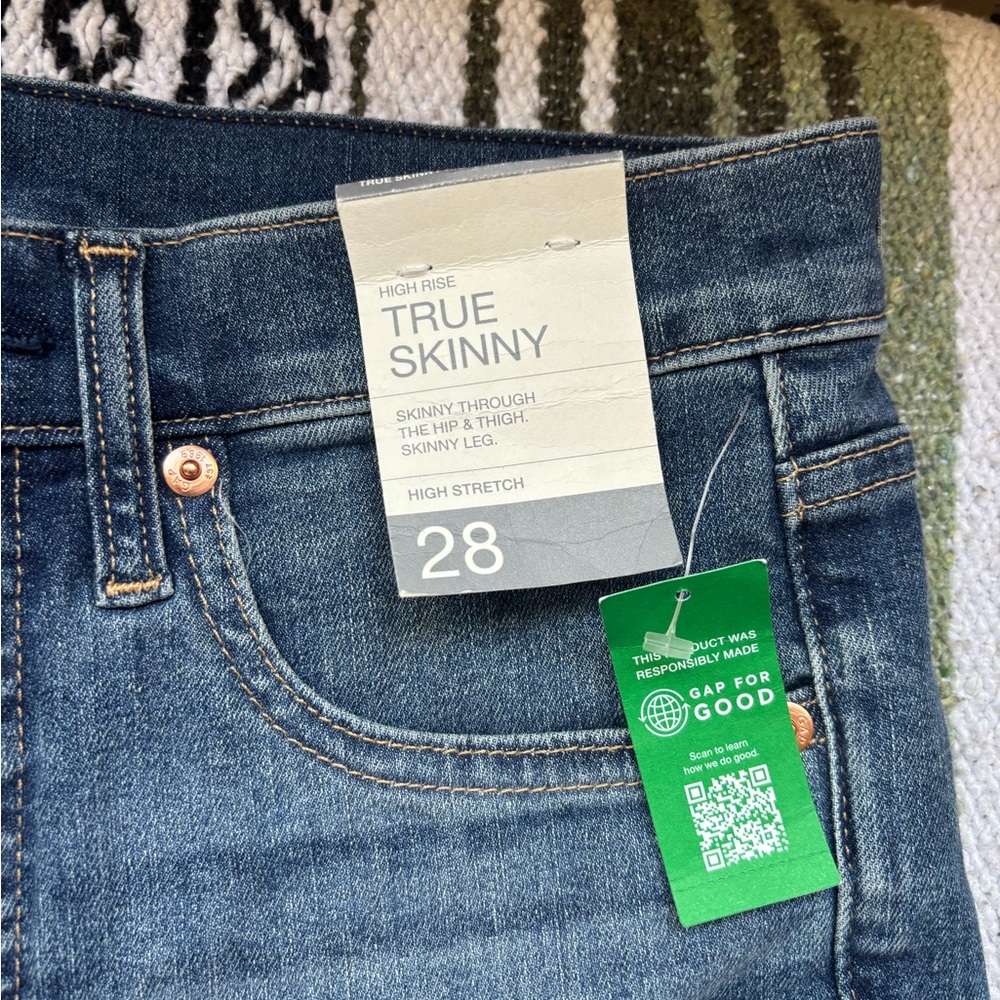 True Skinny High Rise Women's Jeans - Blue